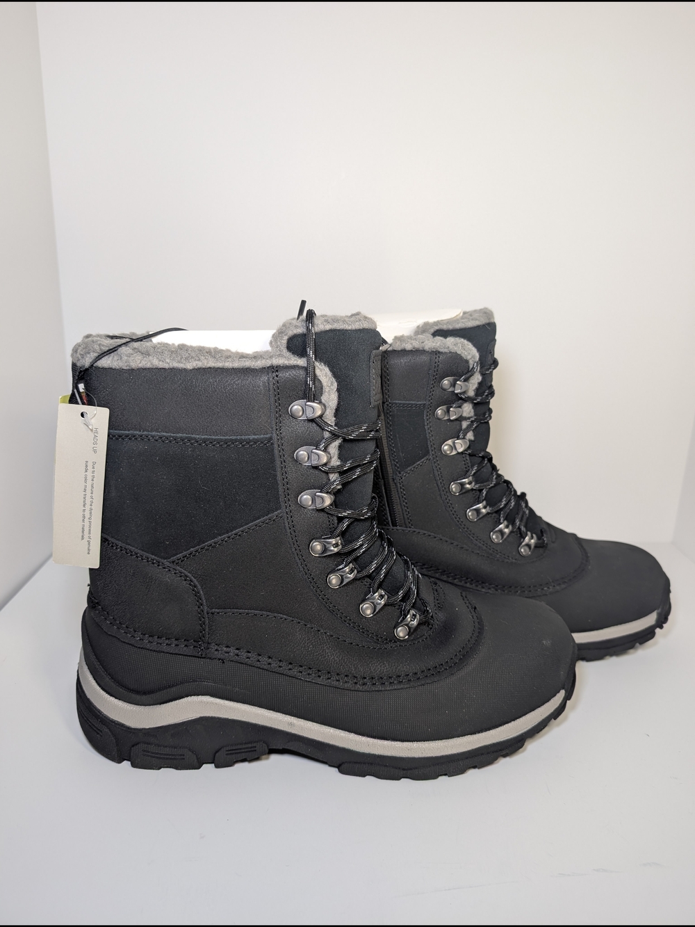 All In Motion Mens Jordan Winter Boots Size 10 Black Waterproof Snow NWT